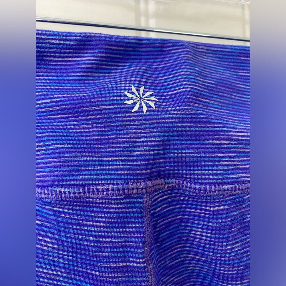 Athleta Energy Chaturanga Capri Cropped Legging Space Dye Blue Size Medium - Picture 5 of 7